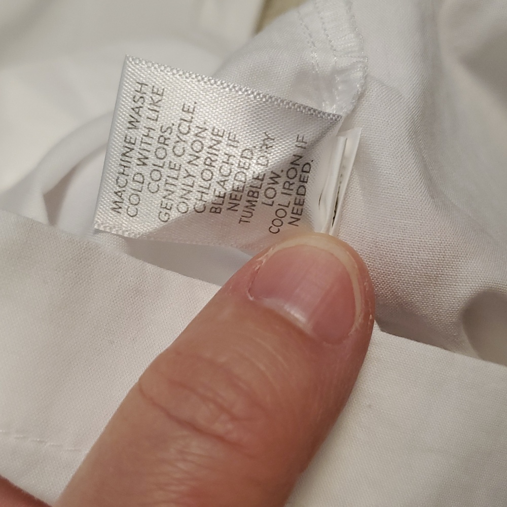J. Jill Crisp White Smocked Top Oversized S - Picture 7 of 9